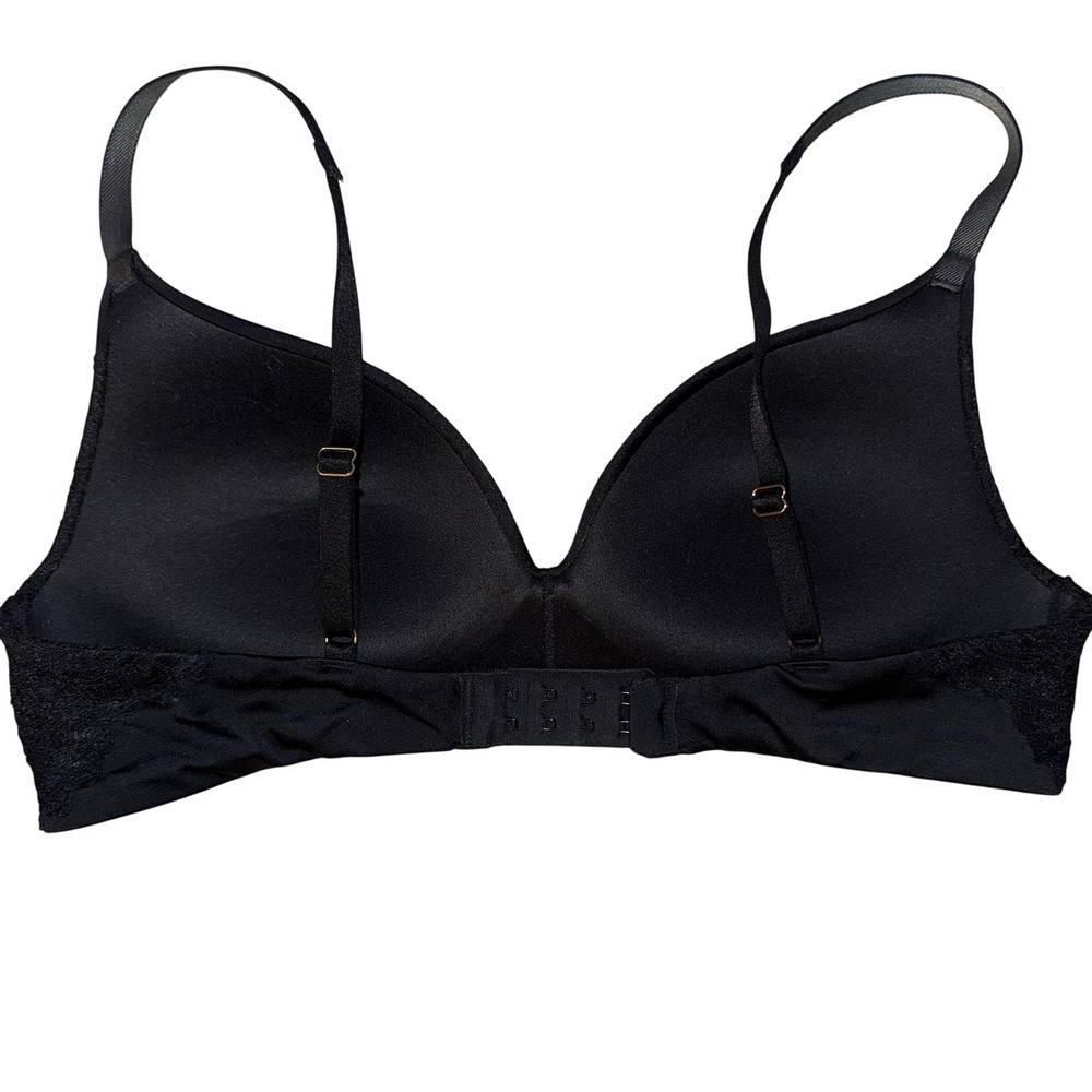 Soma Black Stunning Wireless Lace Push Up Bra 34B‎